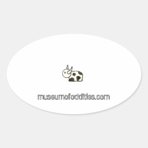Ovale Sticker Moo Bumper
