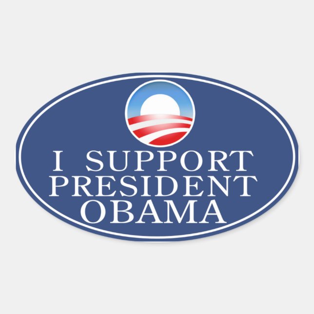 Ovale Sticker Obama (Devant)