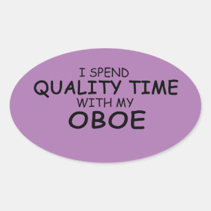 Ovale Sticker Oboe Oval Temps Qualité