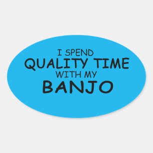 Ovale Sticker Oval Banjo Time Quality