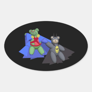 Ovale Sticker Oval BearMartian