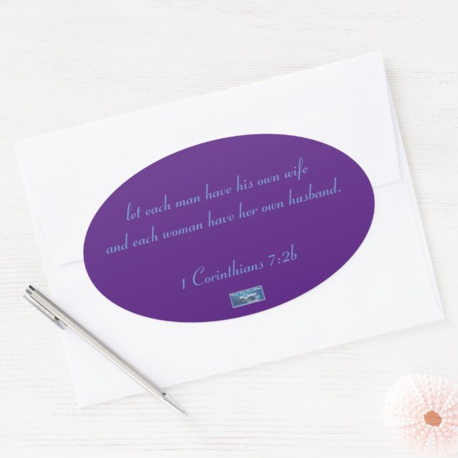 Ovale Sticker Oval (Triangles Violets) RFPMDesigns ©️ 20 (Enveloppe)