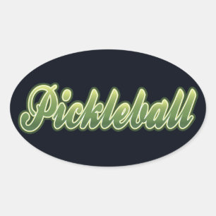 Ovale Sticker Pickleball