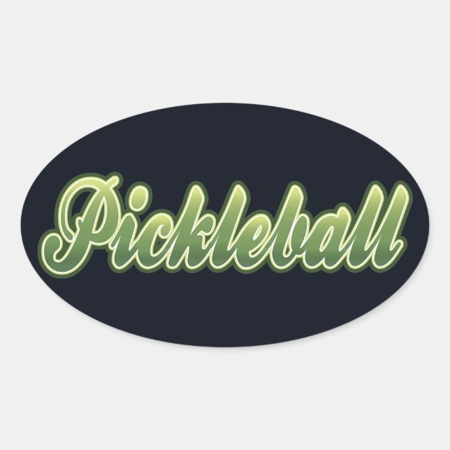 Ovale Sticker Pickleball (Devant)