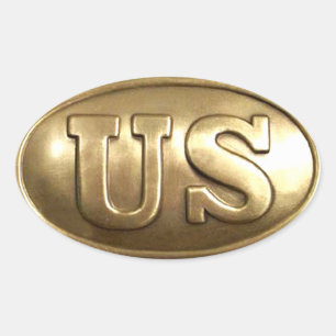 Ovale Sticker pour la guerre civile américaine