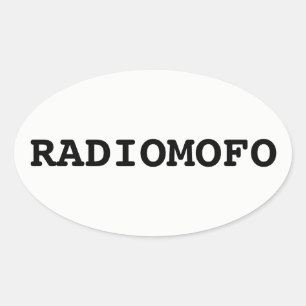 Ovale Sticker RadioMofo !