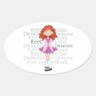Ovale Sticker Reel Redhead
