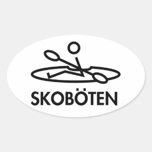 Ovale Sticker Skoboten