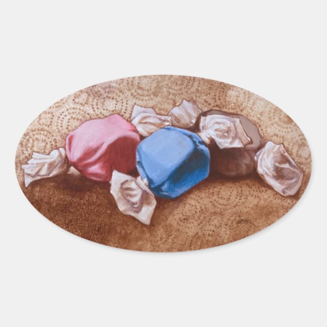 Ovale Sticker Taffy (Devant)