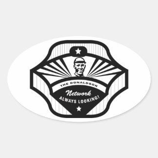 Ovale The Donaldson Network Oval Sticker