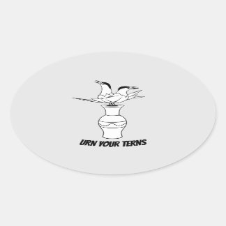 Ovale Urn Your Terns sticker