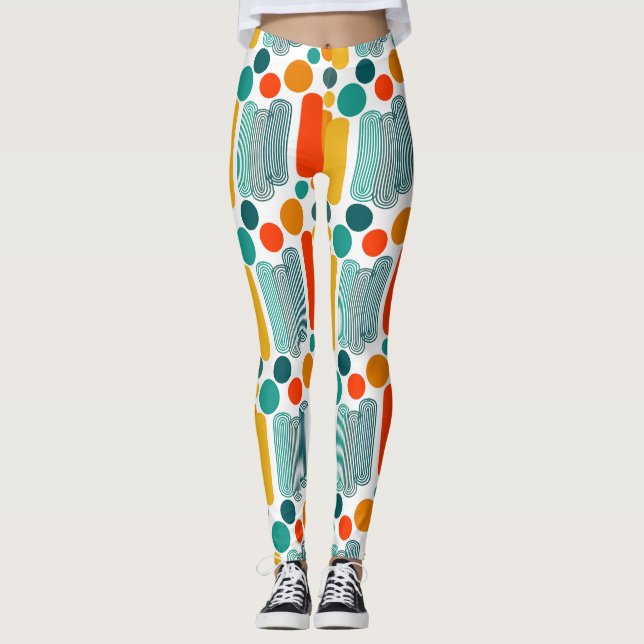 Ovals and Circles  Leggings (Front)