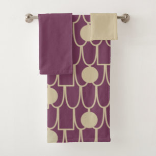 Ovals and Rectangles and Circles, Oh My! Bath Tow Bath Towel Set
