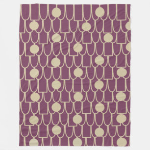 Ovals and Rectangles and Circles, Oh My! Fleece Blanket