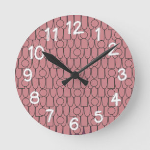 Ovals and Rectangles and Circles, Oh My!  Round Clock