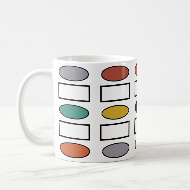 Ovals and Rectangles  Coffee Mug (Left)