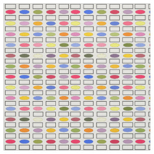 Ovals and Rectangles – Flower Garden  Fabric