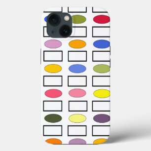 Ovals and Rectangles – Flower Garden  iPhone 13 Case