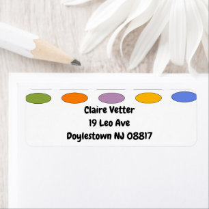 Ovals and Rectangles – Flower Garden  Label