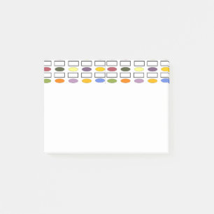 Ovals and Rectangles – Small Flower Garden Post-it Notes