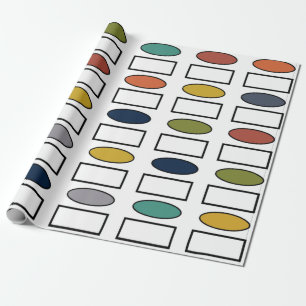 Ovals and Rectangles Wrapping Paper