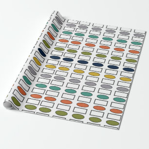 Ovals and Rectangles Wrapping Paper