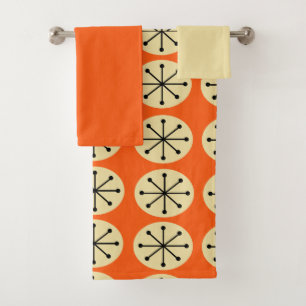 Ovals and Starbursts  Bath Towel Set