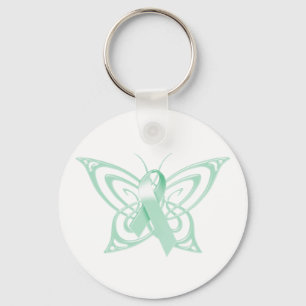 Ovarian Cancer Awareness Butterfly Keychain
