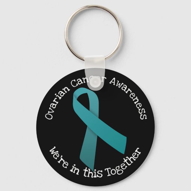 Ovarian Cancer Awareness Keychain (Front)