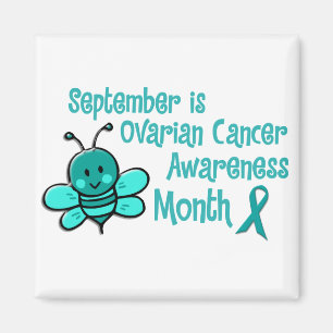 Ovarian Cancer Awareness Month Bee 1.3 Magnet
