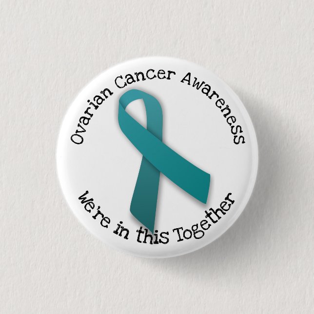 Ovarian Cancer Awareness Pinback Button (Front)