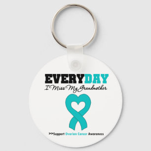 Ovarian Cancer Every Day I Miss My Grandmother Keychain