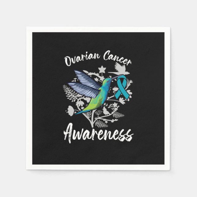 Ovarian Cancer Fighter Free From Ovarian Cancer Napkin (Front)