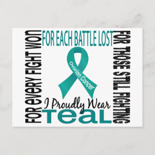 Ovarian Cancer I Proudly Wear Teal 2 Postcard