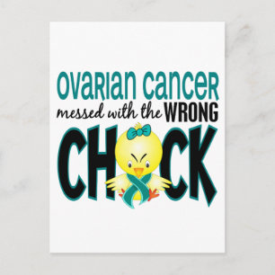 Ovarian Cancer Messed With The Wrong Chick Postcard