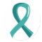 Ovarian Cancer Teal Ribbon 3
