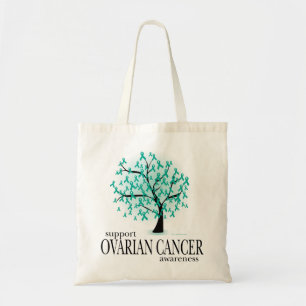 Ovarian Cancer Tree Tote Bag