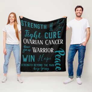 Ovarian Cancer Warrior blanket
