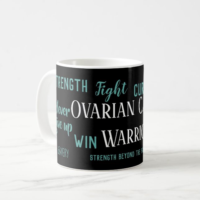Ovarian Cancer Warrior Coffee Mug (Front Left)