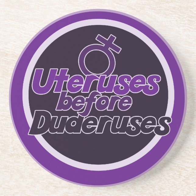 Ovaries Before Brovaries Coaster (Front)