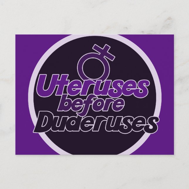 Ovaries Before Brovaries Postcard (Front)