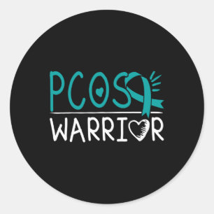 Ovary Syndrome Awareness Pcos Survivor Classic Round Sticker