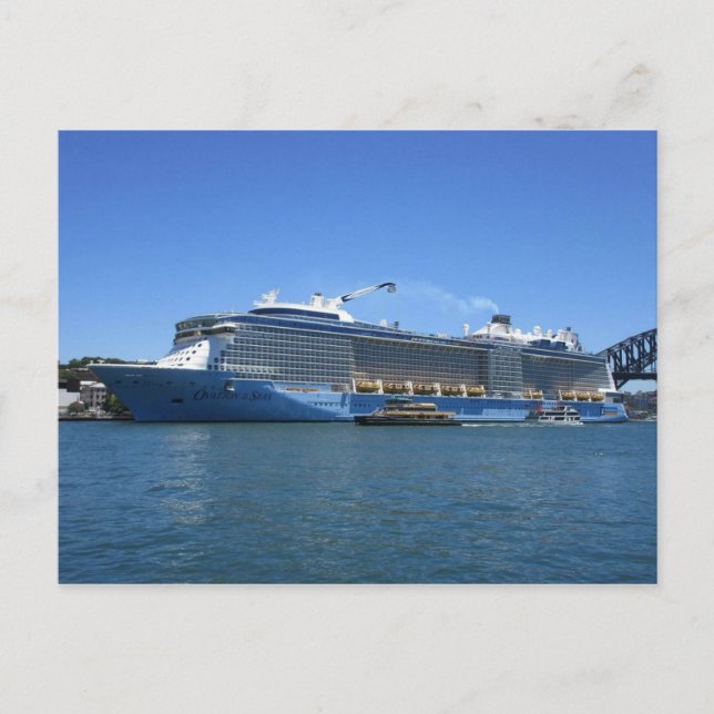 Ovation of the Seas docked at Circular Quay Postcard (Front)