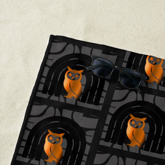 Oven Mitt and Pot Holders Beach Towel (In Situ)