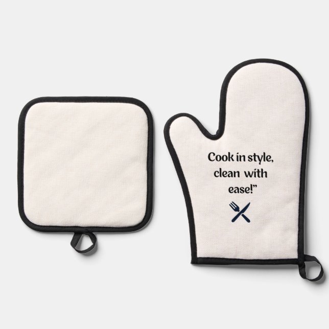 Oven Mitt and Pot Holders Oven Mitt & Pot Holder Set (Front)