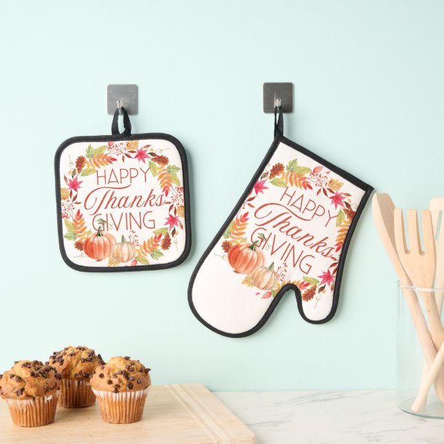 Oven Mitt and Pot Holders Oven Mitt & Pot Holder Set (Insitu(Hanging))