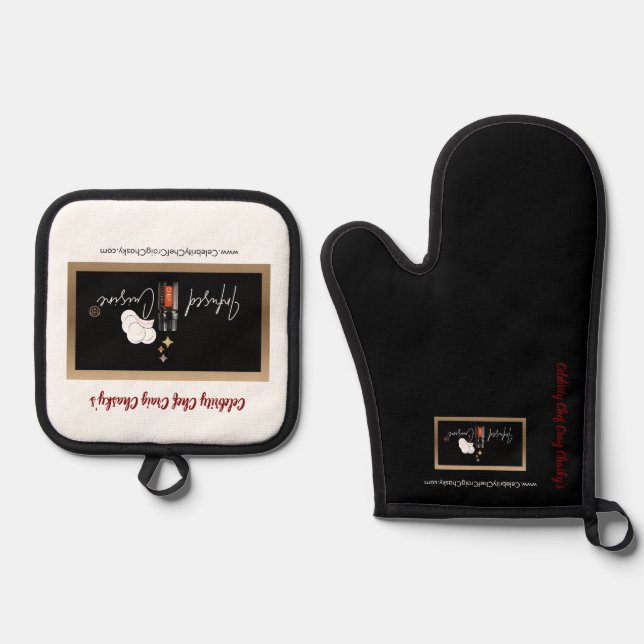 Oven Mitt and Pot Holders Oven Mitt & Pot Holder Set (Front)