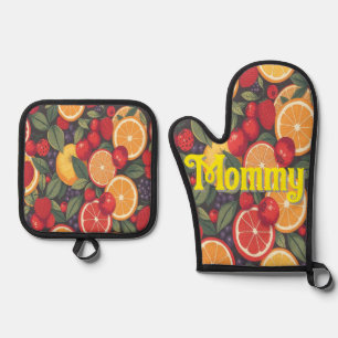 Oven Mitt and Pot Holders Oven Mitt & Pot Holder Set