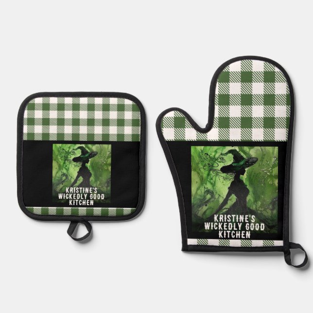 Oven Mitt and Pot Holders Oven Mitt & Pot Holder Set (Front)