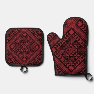 . OVEN MITT & POT HOLDER SET